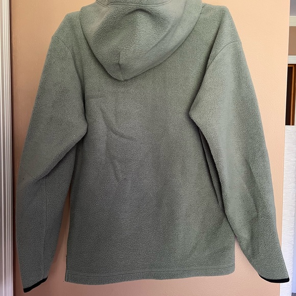 Pink by Victoria Secret hoodie. XS hunter green gray color with black trim. - Picture 3 of 5